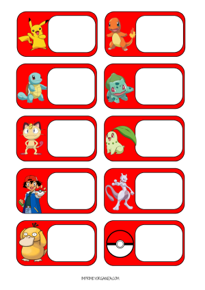 Etiquetas Pokemon